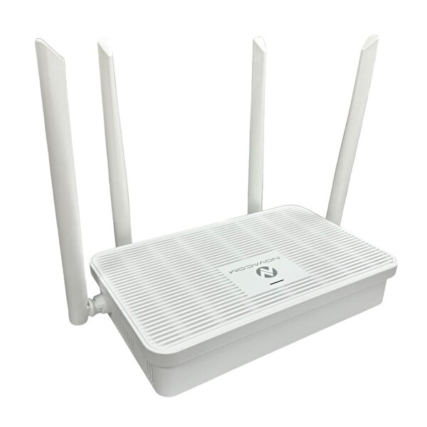 Novacom ND-WR1200E AC1200 Full Gigabit Dual Band Router Beyaz