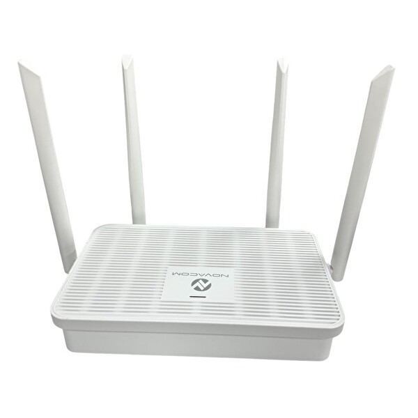 Novacom ND-WR1200E AC1200 Full Gigabit Dual Band Router Beyaz