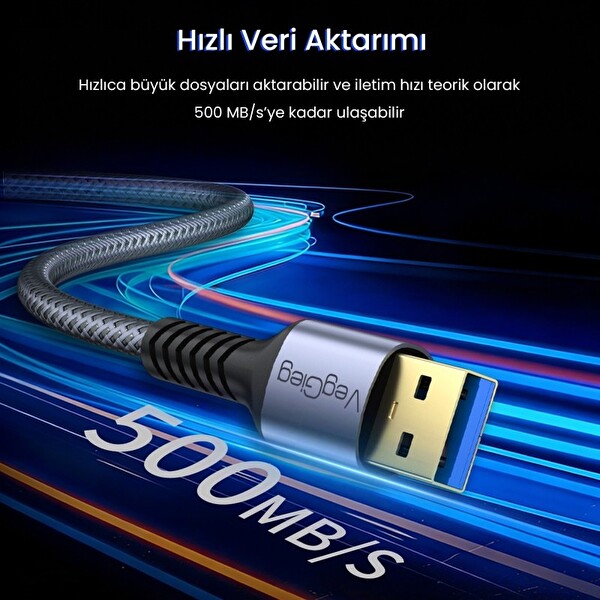 VegGieg USB 3.0 Uzatma Kablosu 3 M