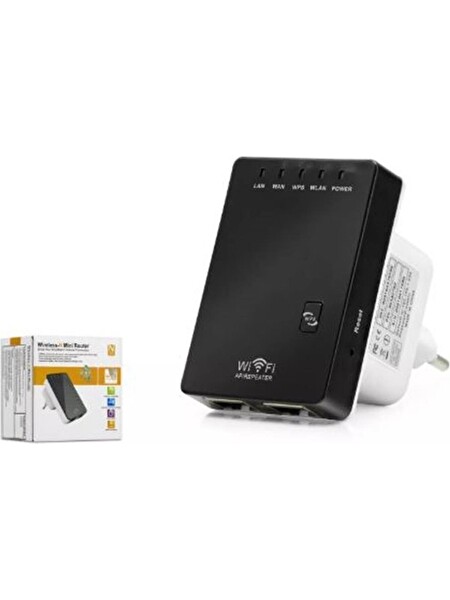 Hadron HD9101 300 Mbps Wifi Repeater Router Access Point Siyah