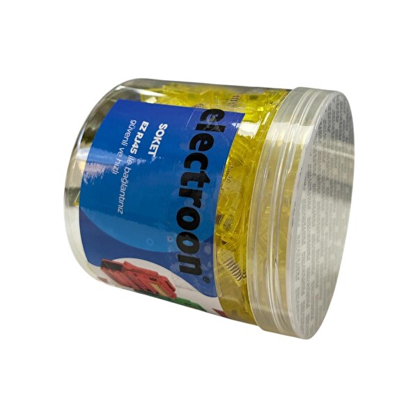 Electroon CAT6 EZRJ45 8P/8C Açık Uçlu Soket Sarı 100 Adet