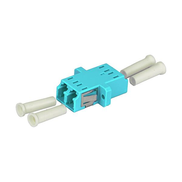 Alfafonet LC/PC Dubleks Multimode OM3 Fiber Optik Adaptör 1 Paket - 25 Adet