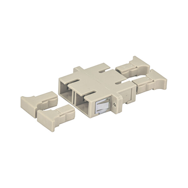 Alfafonet SC/PC Dubleks Multimode OM2 Fiber Optik Adaptör 1 Paket - 25 Adet