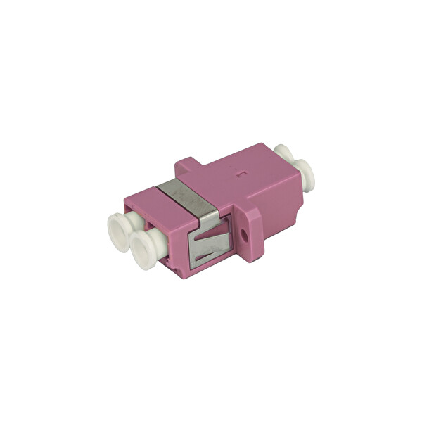 Alfafonet LC/PC Dubleks Multimode OM4 Fiber Optik Adaptör 1 Paket - 25 Adet