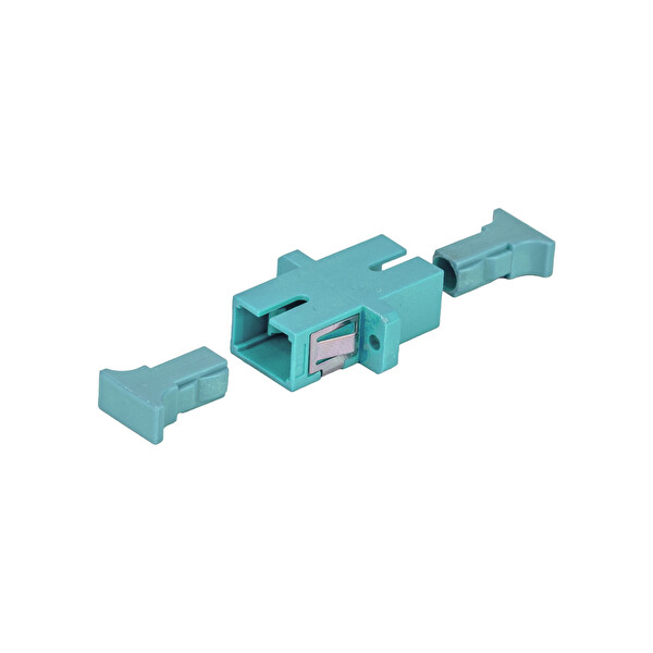 Alfafonet SC/PC Simpleks Multimode OM3 Fiber Optik Adaptör 1 Paket - 25 Adet