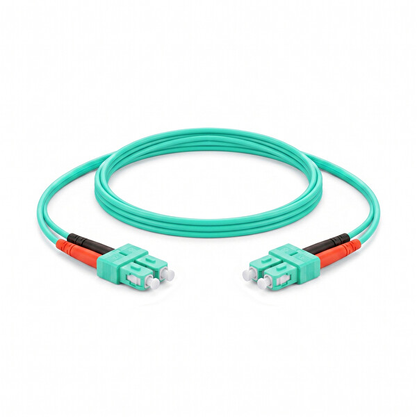 Alfafonet SC/PC-SC/PC Multimode OM3 Dupleks 1 Metre Fiber Patch Cord