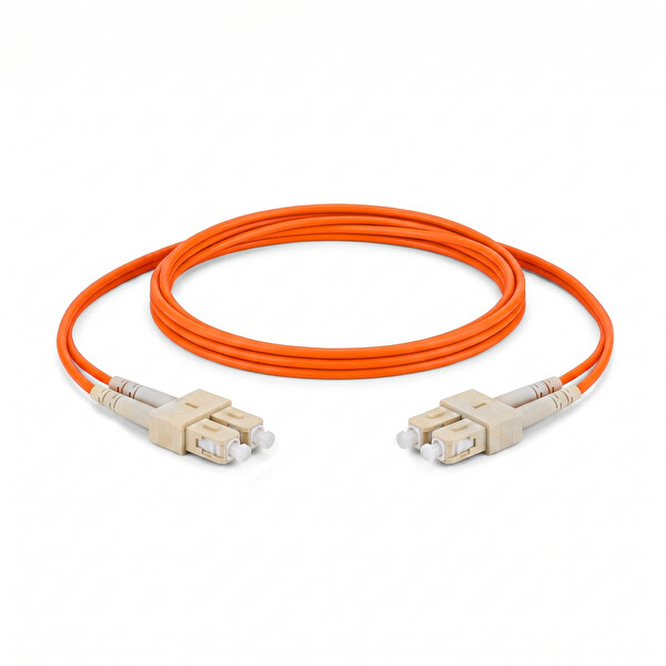 Alfafonet SC/PC-SC/PC Multimode OM2 Dupleks 1 Metre Fiber Patch Cord