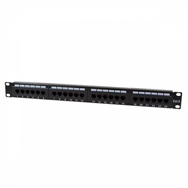 Uranium P24UTP PP-UC6-2524 CAT6 24 Port UTP Dolu Patch Panel