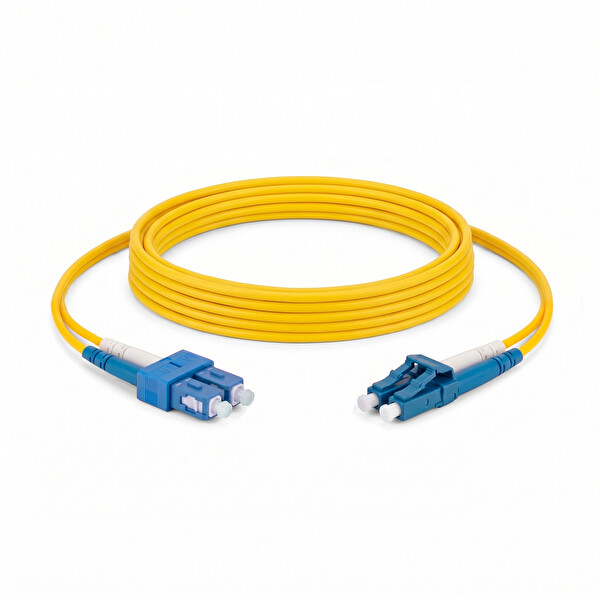 Alfafonet SC/UPC-LC/UPC Singlemode Dupleks 3 Metre Fiber Patch Cord