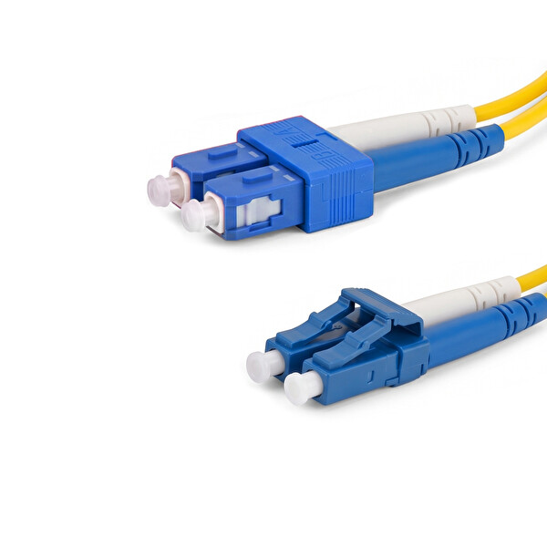 Alfafonet SC/UPC-LC/UPC Singlemode Dupleks 3 Metre Fiber Patch Cord