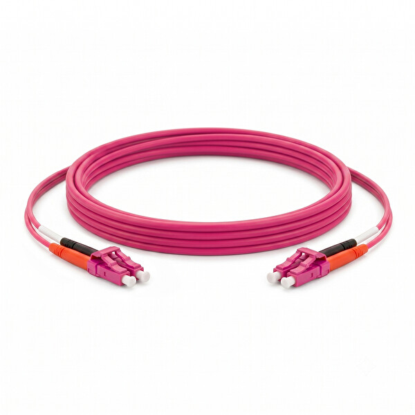 Alfafonet LC/PC-LC/PC Multimode OM4 Dupleks 3 Metre Fiber Patch Cord