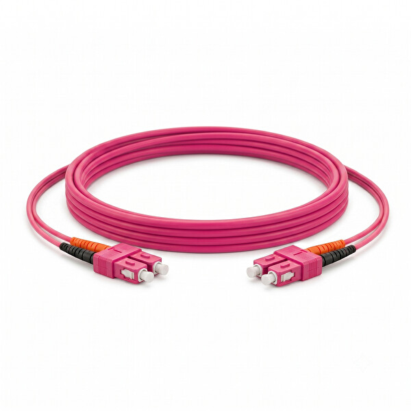 Alfafonet SC/PC-SC/PC Multimode OM4 Dupleks 3 Metre Fiber Patch Cord