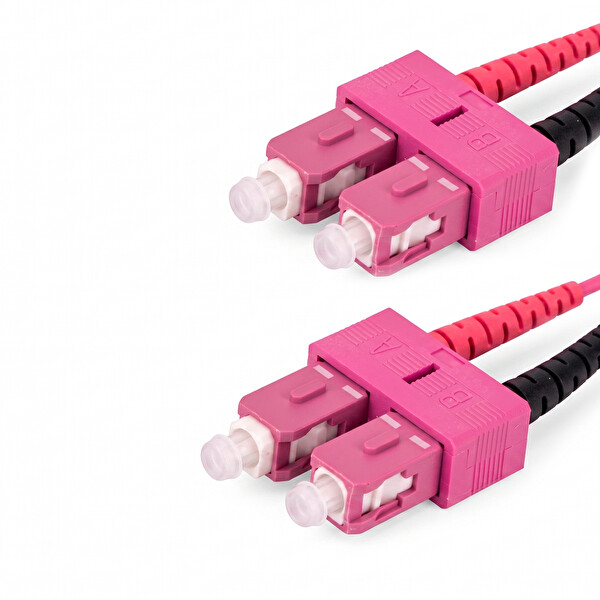 Alfafonet SC/PC-SC/PC Multimode OM4 Dupleks 3 Metre Fiber Patch Cord