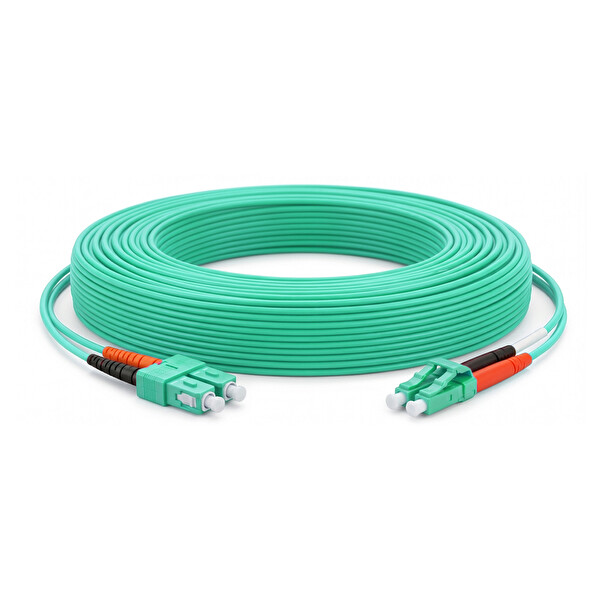 Alfafonet SC/PC-LC/PC Multimode OM3 Dupleks 5 Metre Fiber Patch Cord