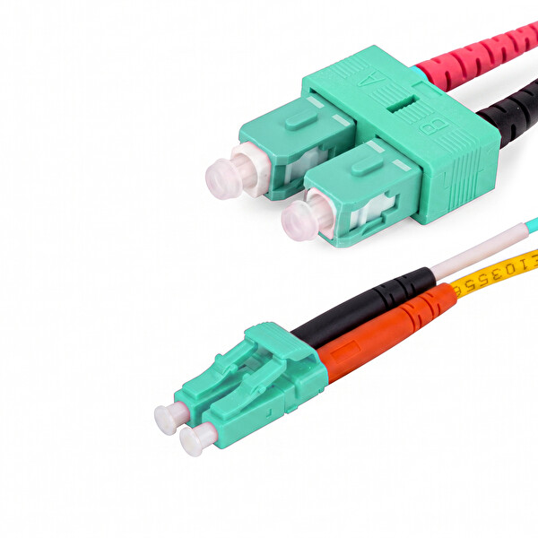 Alfafonet SC/PC-LC/PC Multimode OM3 Dupleks 5 Metre Fiber Patch Cord