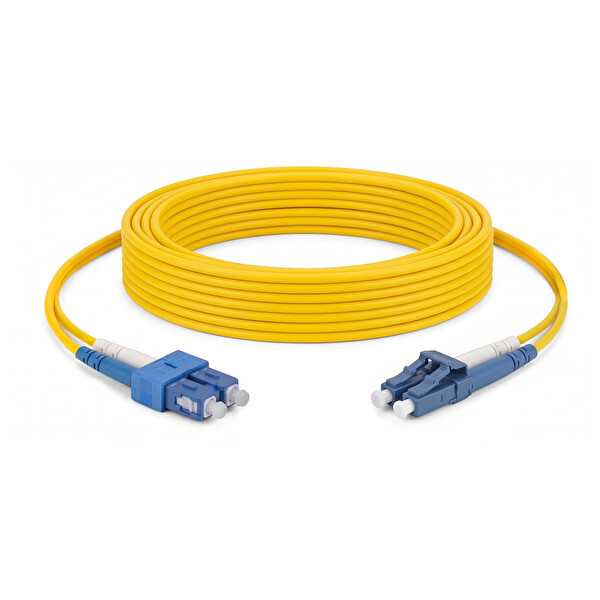 Alfafonet SC/UPC-LC/UPC Singlemode Dupleks 5 Metre Fiber Patch Cord