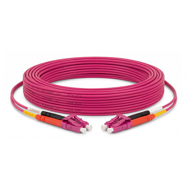 Alfafonet LC/PC-LC/PC Multimode OM4 Dupleks 10 Metre Fiber Patch Cord