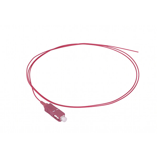 Alfafonet SC/PC Multimode Tight Buffer OM4 1 Metre Fiber Optik Pigtail 1 Paket - 10 Adet