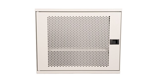 Alfafonet WiFi Box 450 Serisi 450x120x350 MM Mat Beyaz Perfore Metal Kapak Montajlı Duvar Tipi Modem ve WiFi Kutusu