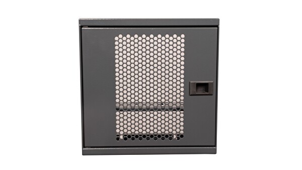 Alfafonet WiFi Box 280 Serisi 280x120x280 MM Antrasit Gri Perfore Metal Kapak Montajlı Duvar Tipi Modem ve WiFi Kutusu