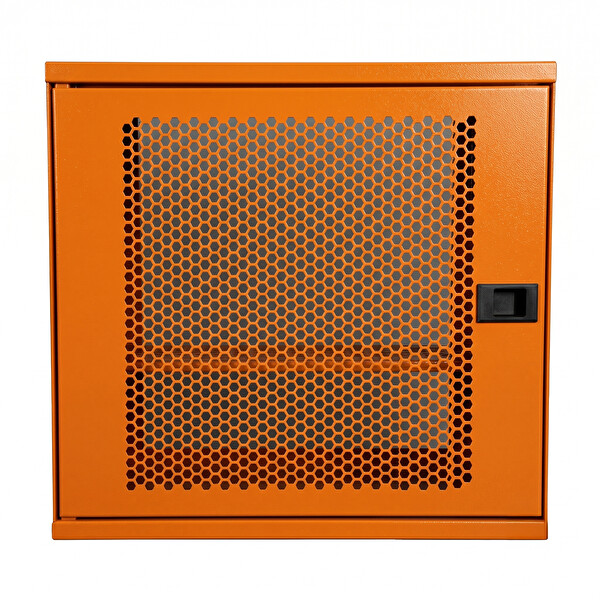 Alfafonet WiFi Box 450 Serisi 450x120x350 MM Turuncu Perfore Metal Kapak Montajlı Duvar Tipi Modem ve WiFi Kutusu