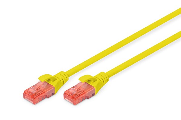 Digitus DK 1617 005 Y 0.5 Metre  Cat6 AWG 26 Sarı Patch Kablo