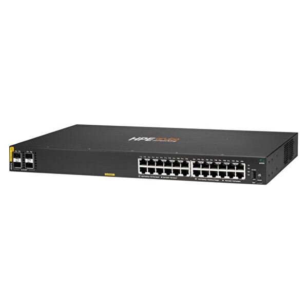 Hp-E R8N87A Aruba CX 6000 24 Port Gigabit + 4 Port 1G SFP Yönetilebilir 370W PoE Kabin Tipi Rackmount Switch