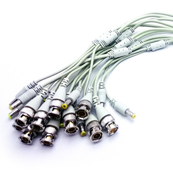 Ezcool BNC ve Power Jack Tek Kablo 10'lu Paket