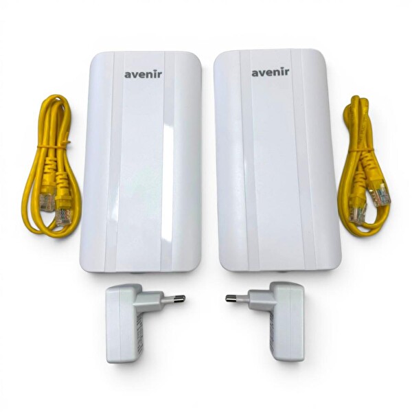Avenir AV-BR500 2.4G Dijital Kablosuz İnternet Aktarıcı - 2 Adet Takım Set
