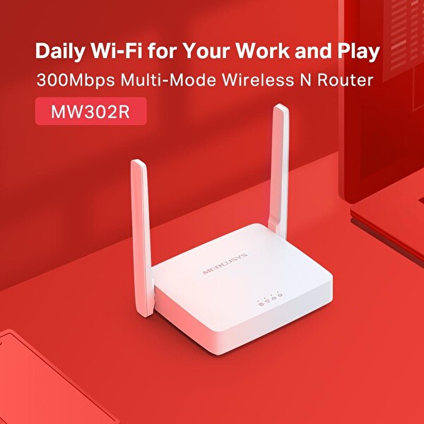 TP-Link Mercusys 300Mbps MW302R 3 Port Accsess Point Router