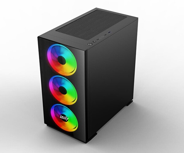 İzoly Hero Intel Core i5 10400F 8 GB RAM 256 GB M.2 NVMe SSD 500 GB HDD 4 GB RX550 FreeDOS Oyuncu Masaüstü Bilgisayarı