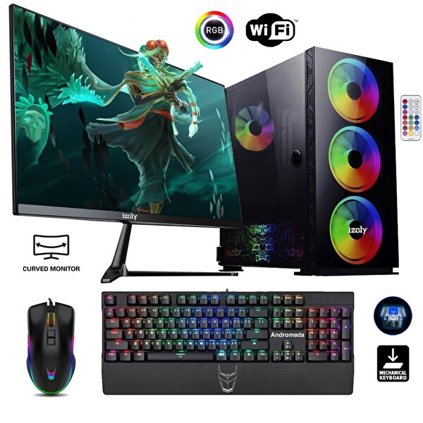 Aragorn X Intel Core i7 10700F 24" 16 GB RAM 512 GB M.2 NVMe SSD MSI 3x12 GB RTX3060 FreeDOS Oyun Bilgisayarı