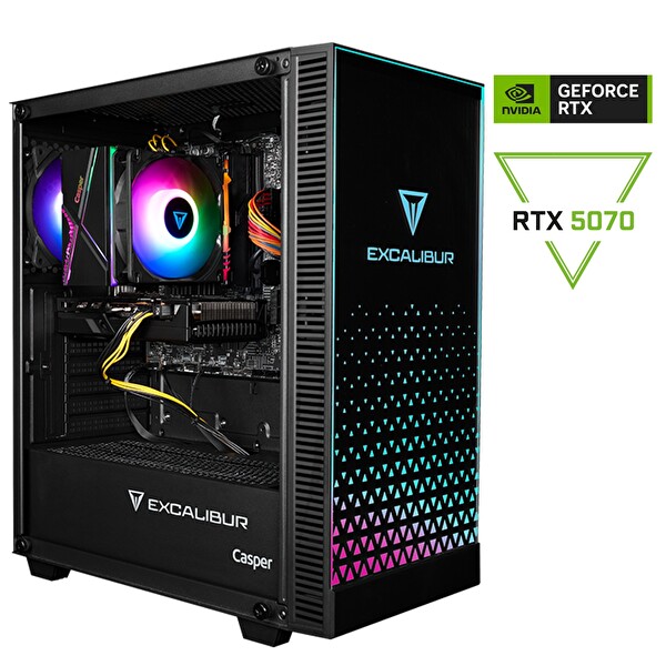 Casper Excalibur E65H.147F-DF70X-0HE Intel Core i7-14700F 32GB RAM 1TB NVME SSD RTX 5070 Freedos