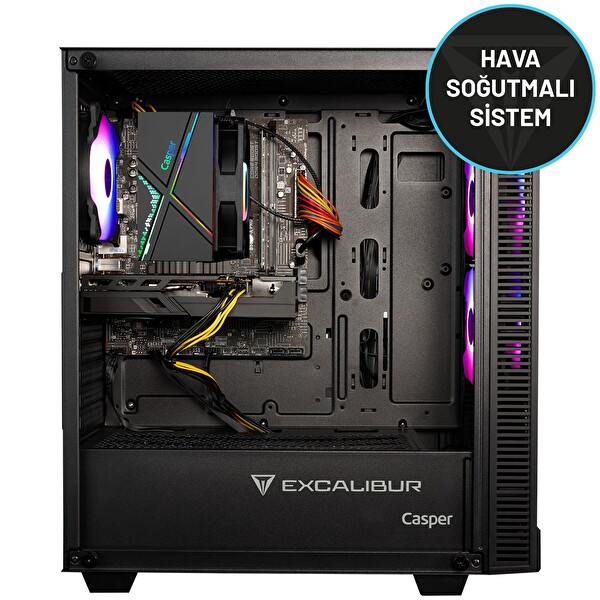 Casper Excalibur E65L.144F-BF50X-0HC Intel Core I5-14400F 16GB DDR5 RAM 1TB NVME SSD NVIDIA Geforce RTX 3050 Freedos