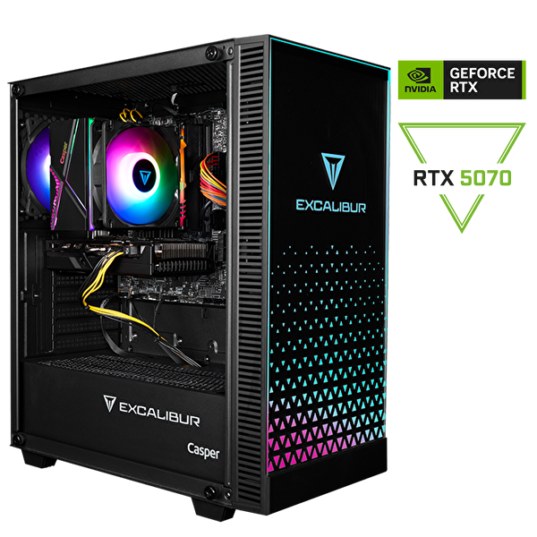 Casper Excalibur E65L.147F-EF70X-0HD Intel Core i7-14700F 64GB RAM 1TB SSD Nvidia GeForce RTX 5070 Freedos