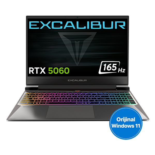 Casper Excalibur G870 Series 2 Intel Core 7-240H 16GB 500GB 8GB RTX5060 165HZ 15.6