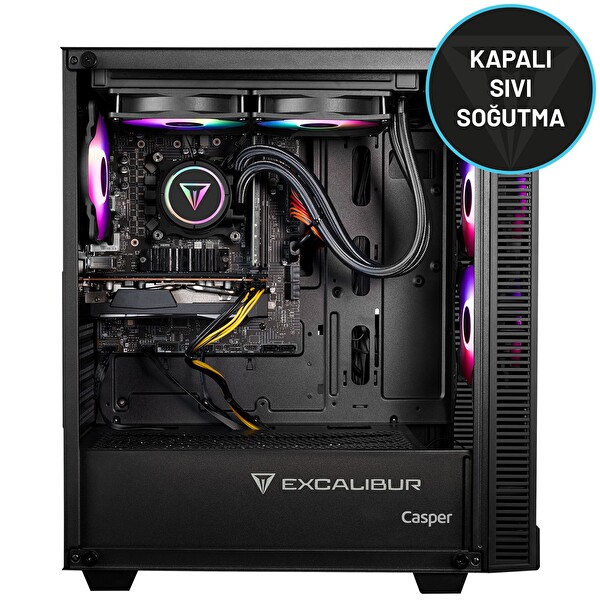 Casper Excalibur E65L.147F-EXT0X-0RD Intel Core I7-14700F 64GB RAM 2TB SSD NVIDIA Geforce RTX 5060TI Freedos