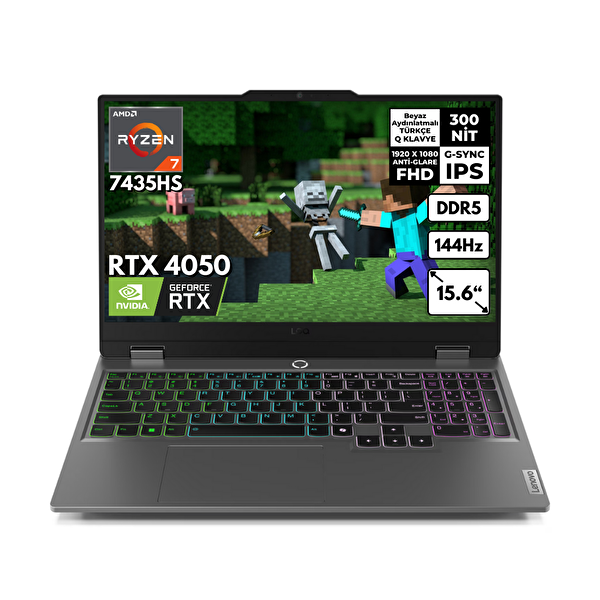 Lenovo LOQ 83JC00CRTRHMF4 AMD Ryzen 7 7435HS 15.6