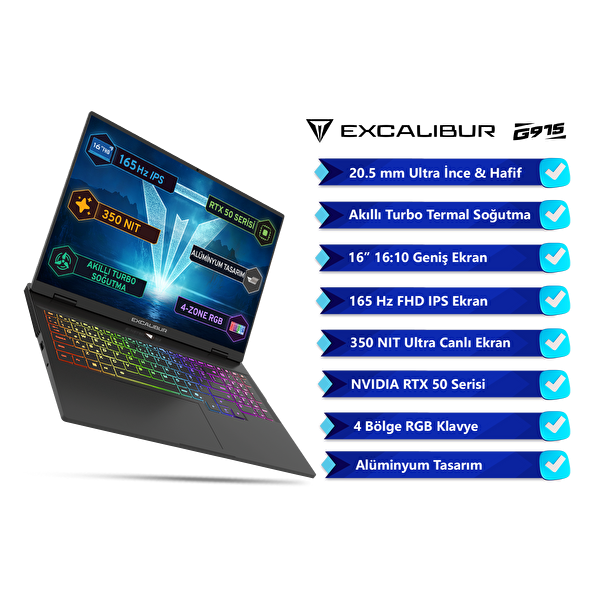 Casper Excalibur G915 Core i7-13620H 24GB 1TB 8GB RTX5070 16
