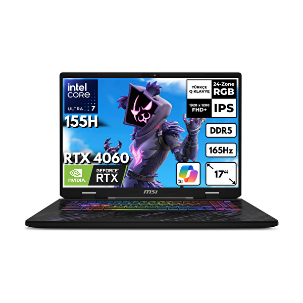MSI Pulse 17 AI Ultra 7-155H 48 GB DDR5 RAM 2 TB SSD RTX4060 17