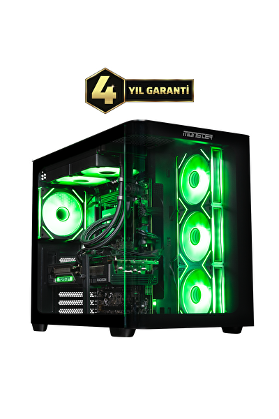 Tulpar TD3 V1.9.8 Intel Core i7 14700F B760 Anakart 32GB 1TB RX9070 XT Freedos Masaüstü Oyun Bilgisayarı - Siyah