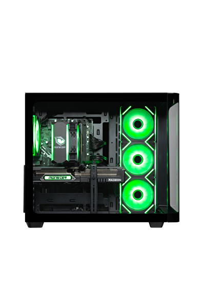 Tulpar TD3 V1.9.6 Intel Core i5 14400F H610 Anakart 16GB 1TB RX9060 XT Freedos Masaüstü Oyun Bilgisayarı - Siyah