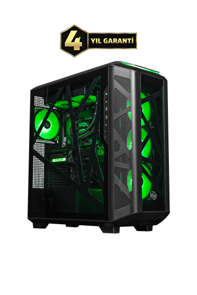 Tulpar TD3 V2.1.4 Intel Core i5 14600K B760 Anakart 32GB 1TB RX9060 XT Freedos Masaüstü Oyun Bilgisayarı - Siyah