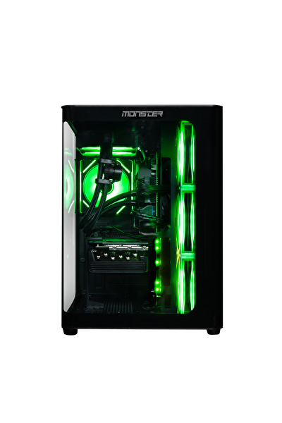 Tulpar TD3 V1.9.7 Intel Core i5 14600K B760 Anakart 32GB 1TB RX9060 XT Freedos Masaüstü Oyun Bilgisayarı - Siyah