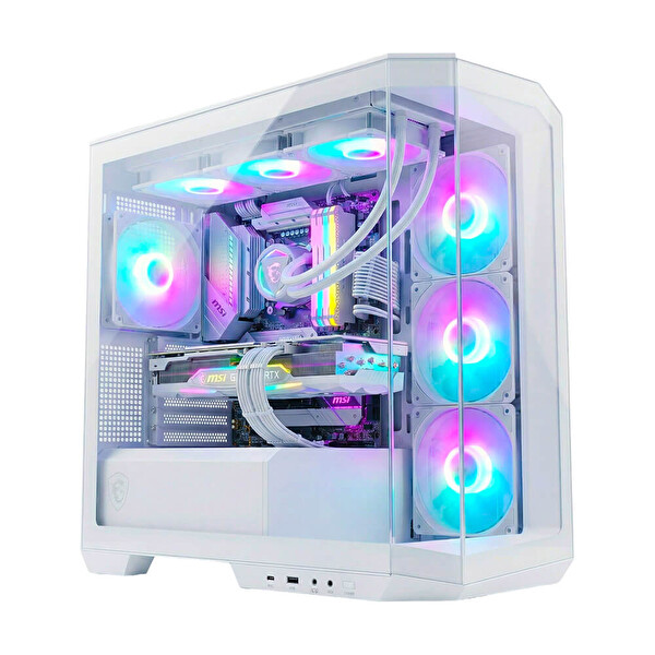 MSI MAG X60 Ryzen 7 5700X 32 GB RAM 1 TB M.2 NVMe SSD 8GB RTX5060 Sıvı Soğutmalı Gaming Masaüstü OEM Paket FreeDOS - Beyaz