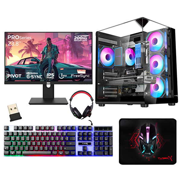 Turbox Tx8366 Ryzen 5 3600 16 GB 512 GB NVMe ASUS RTX3050 23.8