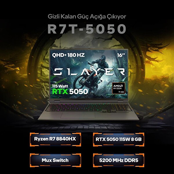 Game Garaj Slayer R7T-5050 C8 Ryzen 7 8840HX 16