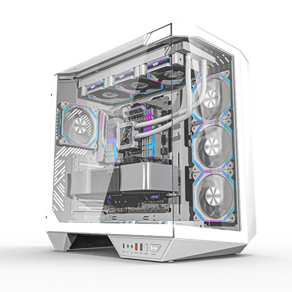 Quantum Gaming Proxima White PW1212 Ultra 5 225F 16GB DDR5 500GB NVMe 5060TI 8GB Gaming Masaüstü