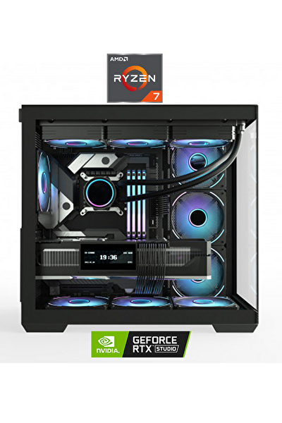 Zeiron Arkham X7 Ryzen 7 5700X 32GB RAM 1TB M.2 SSD RTX5050 Sıvı Soğutmalı Oyuncu Masaüstü Bilgisayar