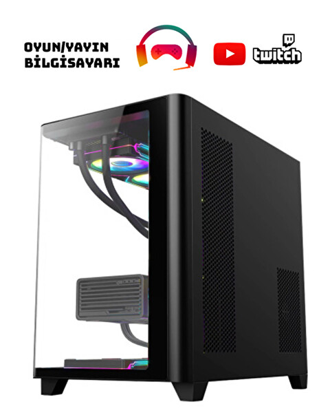 Zeiron Webstar X10 Ryzen 5 7500F Ddr5 32GB RAM 1TB M.2 NVMe SSD 16GB RTX5060Ti Sıvı Soğutmalı Oyuncu Bilgisayarı